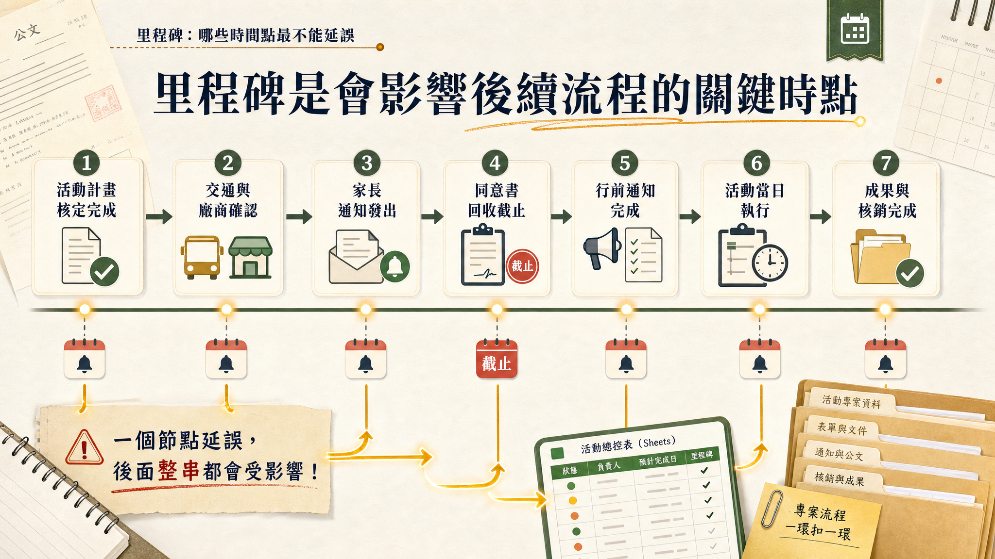 活動型專案管理 GAS｜把學校活動行政流程變成可追蹤工作流 - slide 12