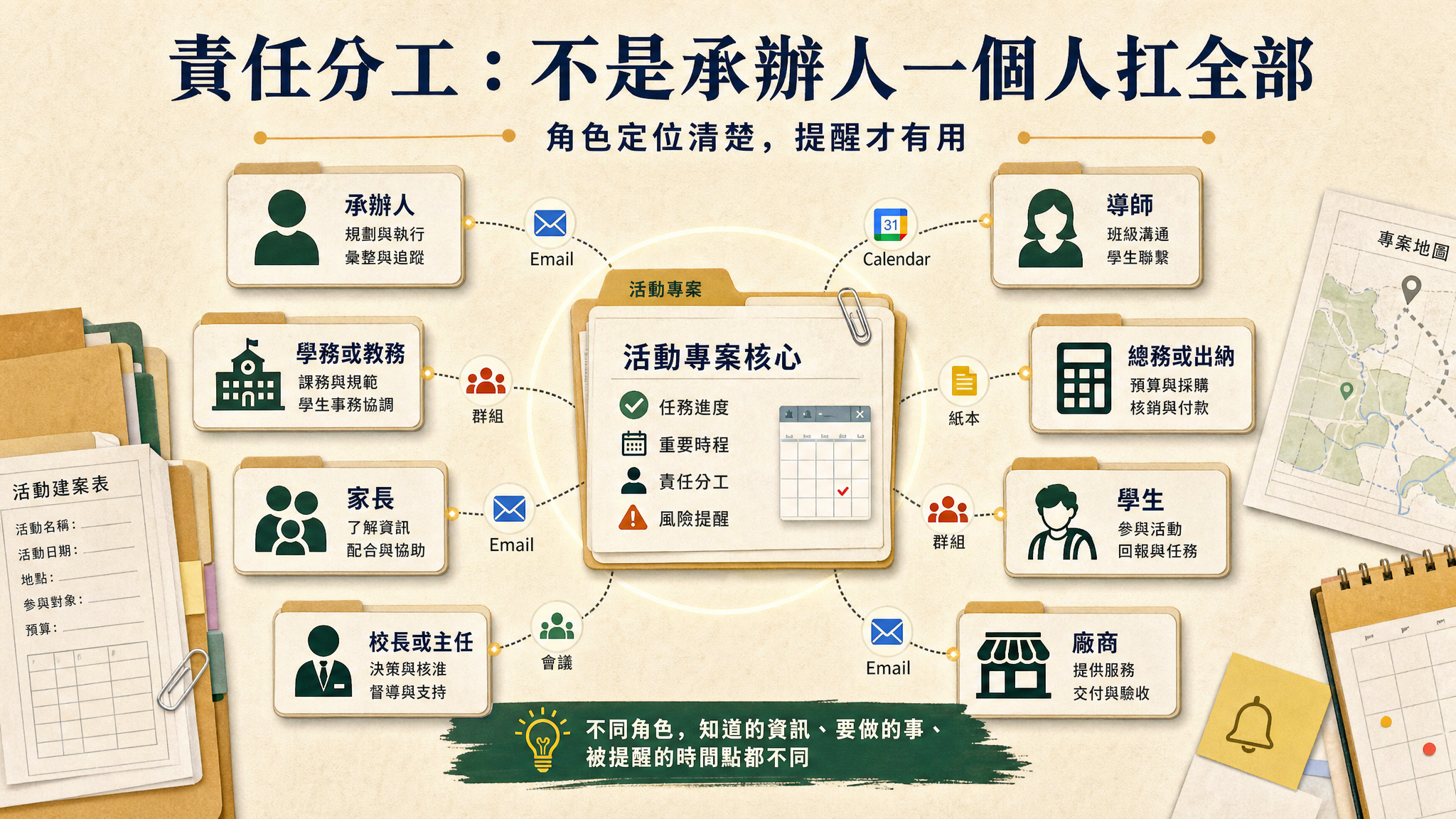 活動型專案管理 GAS｜把學校活動行政流程變成可追蹤工作流 - slide 14