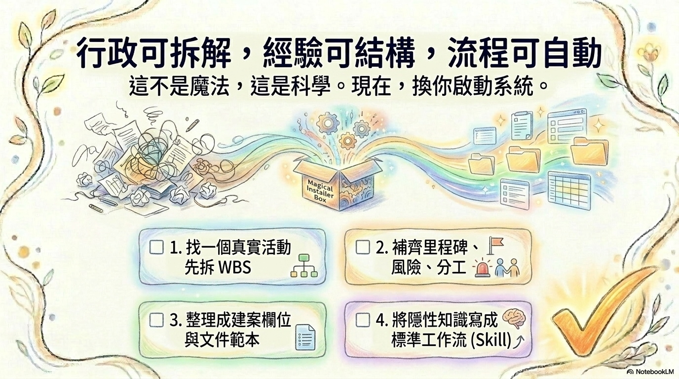 2026-06-18 活動型專案管理 GAS 彭智標主任 Hand Drawn NBLM - slide 25
